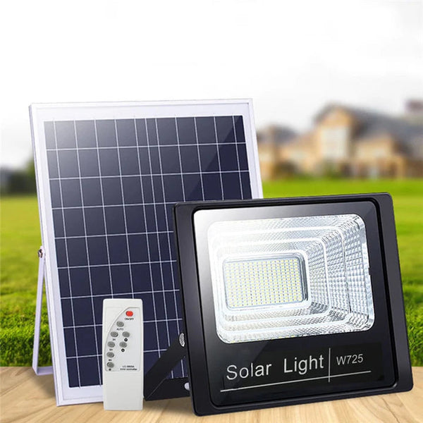 Proiector Solar Jortan 500W, Lampa Incarcare Solara cu Panou Solar Trendysale.ro