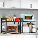 Raft metalic ajustabil cuptor microunde, negru, 40-60x36.5x45 cm Trendysale.ro