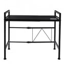 Raft metalic ajustabil cuptor microunde, negru, 40-60x36.5x45 cm Trendysale.ro