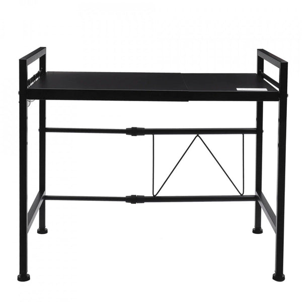Raft metalic ajustabil cuptor microunde, negru, 40-60x36.5x45 cm Trendysale.ro