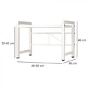 Raft metalic ajustabil cuptor microunde, negru, 40-60x36.5x45 cm Trendysale.ro
