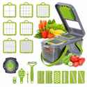 Razatoare Multifunctionala 9 in 1, Legume si Fructe, 22x Accesorii Trendysale.ro