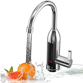 Robinet Electric Incalzit Apa Instant, LCD, Reglabil, Montare Chiuveta, Rotire 360°, Otel Inoxidabil Trendysale.ro