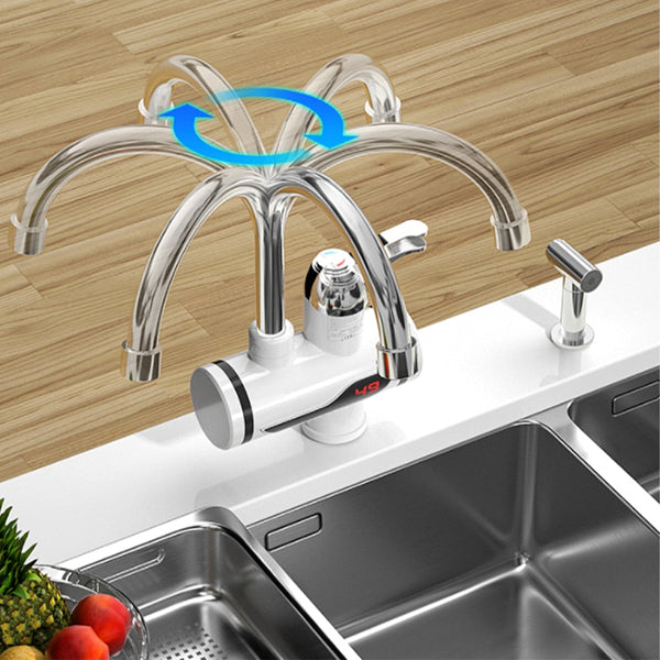Robinet electric pentru apa calda instant, cu afisaj LCD Trendysale.ro