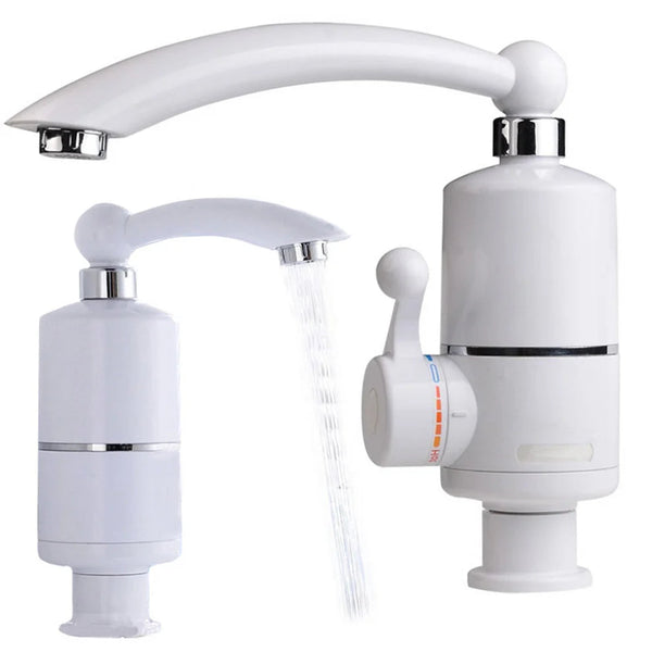 Robinet electric pentru incalzirea instantanee a apei, functie de apa calda pentru baie si bucatarie Trendysale.ro