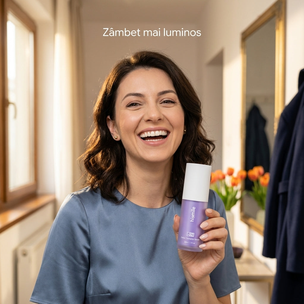 Ser Violet Corector de Culoare pentru Dinți, Neutralizează Tonurile Galbene, Flacon 30 ml