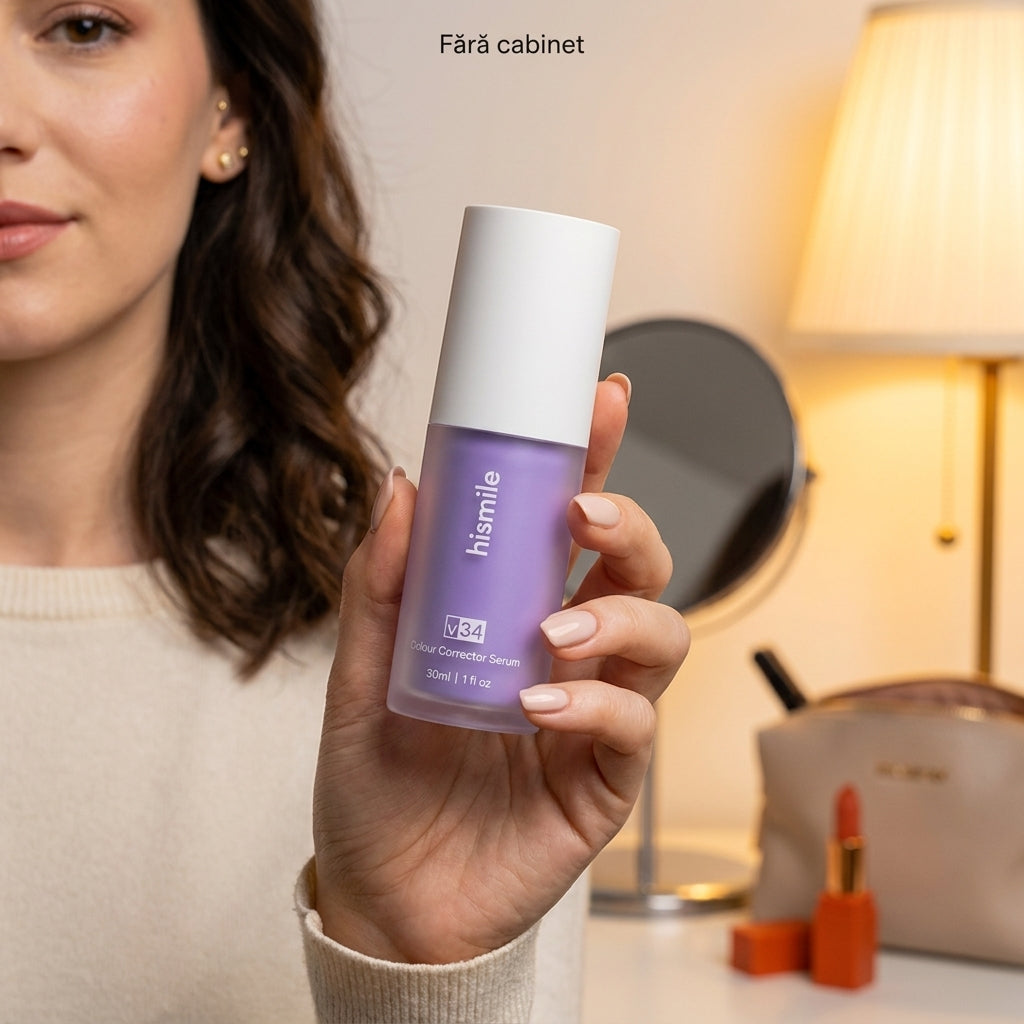 Ser Violet Corector de Culoare pentru Dinți, Neutralizează Tonurile Galbene, Flacon 30 ml