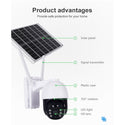SET 4 Camere supraveghere 5MP cu panou solar, rotire 355°, IP66, 4G Trendysale.ro