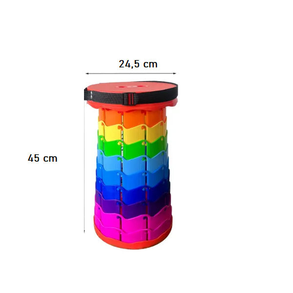 Scaun extensibil portabil cu pliere telescopica, pentru calatorii, camping si pescuit Trendysale.ro
