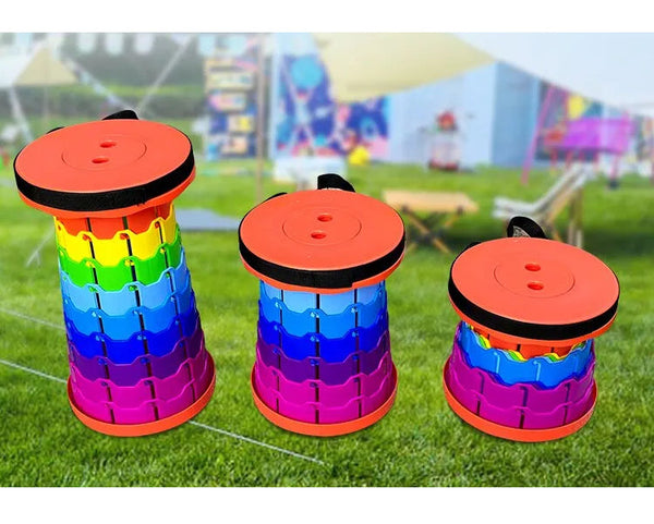 Scaun extensibil portabil cu pliere telescopica, pentru calatorii, camping si pescuit Trendysale.ro