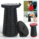 Scaun rotund portabil, retractabil, extensibil cu pliere telescopica pentru camping Trendysale.ro