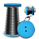 Scaun rotund portabil, retractabil, extensibil cu pliere telescopica pentru camping Trendysale.ro