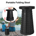 Scaun rotund portabil, retractabil, extensibil cu pliere telescopica pentru camping Trendysale.ro