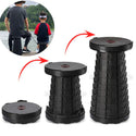 Scaun rotund portabil, retractabil, extensibil cu pliere telescopica pentru camping Trendysale.ro