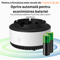 Scrumiera electrica inteligenta, auto aspiratie Trendysale.ro