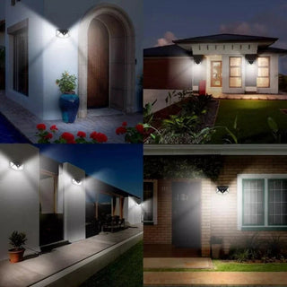 Set 10 x Lampa 100 LED cu panou solar, senzor de miscare Trendysale.ro