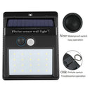 Set 10 x Lampi solare de perete cu iluminare continua si lumina 20 leduri Trendysale.ro