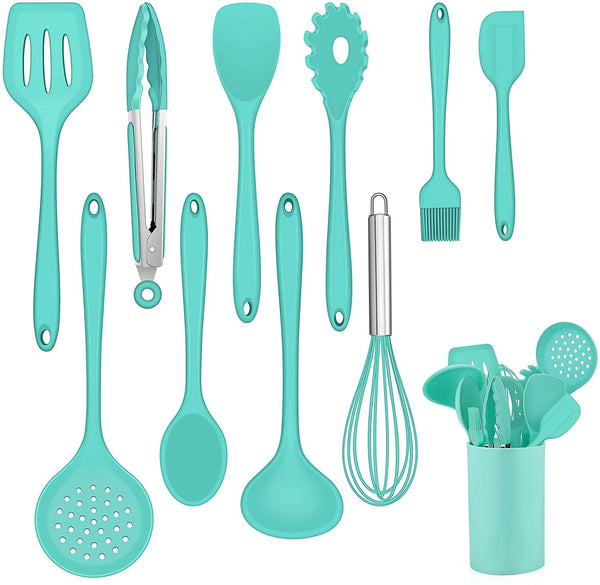 Set 11 Ustensile de Bucatarie din Silicon Antiaderent Ideal pentru Gatit Modern si Practic Trendysale.ro