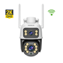 Set 2 Camere De Supraveghere Video Dubla, 2x4 MP, 4X Zoom, Leduri Lumina, Senzor Miscare Trendysale.ro
