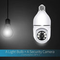 Set 2 Camere IP HD Smart-Bulb cu Senzor PIR 90° si Rotatie 355° Trendysale.ro
