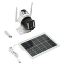 Set 2 Camere Supraveghere Dubla WiFi 6MP cu Panou Solar 8W, Baterie 8000mAh, Zoom 10X și Vedere Nocturnă Trendysale.ro