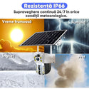 Set 2 Camere Supraveghere Dubla WiFi 6MP cu Panou Solar 8W, Baterie 8000mAh, Zoom 10X și Vedere Nocturnă Trendysale.ro