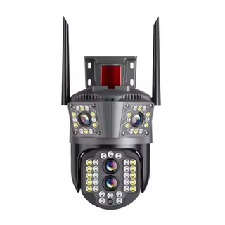 Set 2 Camere Supraveghere Tripla Exterior/Interior – 12MP, Zoom 5X, Rotire, Audio Trendysale.ro