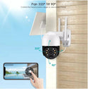 Set 2 Camere Supraveghere WiFI, RJ45, Panou Solar, 3MP, Securitate Smart cu Viziune Nocturnă Trendysale.ro