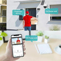 Set 2 Camere Supraveghere WiFI, RJ45, Panou Solar, 3MP, Securitate Smart cu Viziune Nocturnă Trendysale.ro