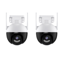 Set 2 Camere Supraveghere WiFi 5MP, PTZ 360°, Viziune Nocturnă Color, IP66 Trendysale.ro