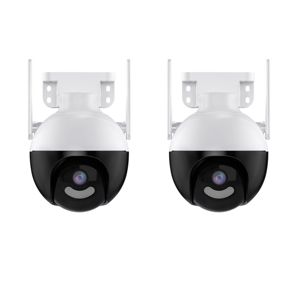 Set 2 Camere Supraveghere WiFi 5MP, PTZ 360°, Viziune Nocturnă Color, IP66 Trendysale.ro