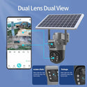 Set 2 Camere Video Supraveghere 4K - Wifi sau 4G, 2 Lentile, Panou Solar, 360° Trendysale.ro