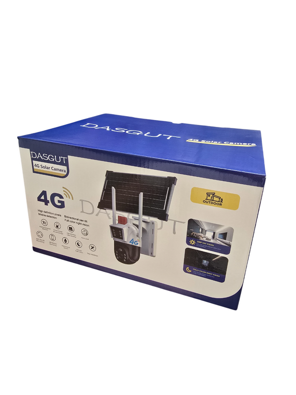 Set 2 Camere de Supraveghere Solara cu Dubla Lentila, 4G SIM, Dasgut, 2x3MP + Card 32GB Trendysale.ro