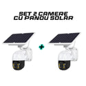 Set 2 Camere de supraveghere exterior 4G 1080HD, IP60, panou solar, vedere nocturna Trendysale.ro