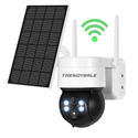 Set 2 Camere supraveghere WiFi, 5MP cu Panou Solar, Detecție PIR și Baterie 7500mAh Trendysale.ro