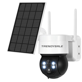 Set 2 Camere supraveghere WiFi, 5MP cu Panou Solar, Detecție PIR și Baterie 7500mAh Trendysale.ro