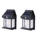 Set 2x Lămpi Solare de Perete Tip Bec Clasic cu Senzor de Mișcare Trendysale.ro