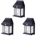 Set 2x Lămpi Solare de Perete Tip Bec Clasic cu Senzor de Mișcare Trendysale.ro