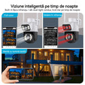 Set 3 Camere De Supraveghere Video Dubla, 2x4 MP, 4X Zoom, Leduri Lumina, Senzor Miscare Trendysale.ro