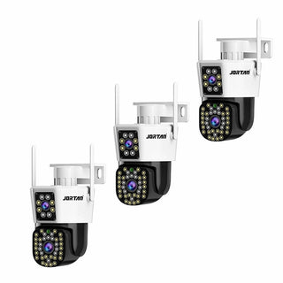 Set 3 Camere Duala WiFi Jortan 6MP, Full HD 4K, Alarma si Detectare Umana Trendysale.ro