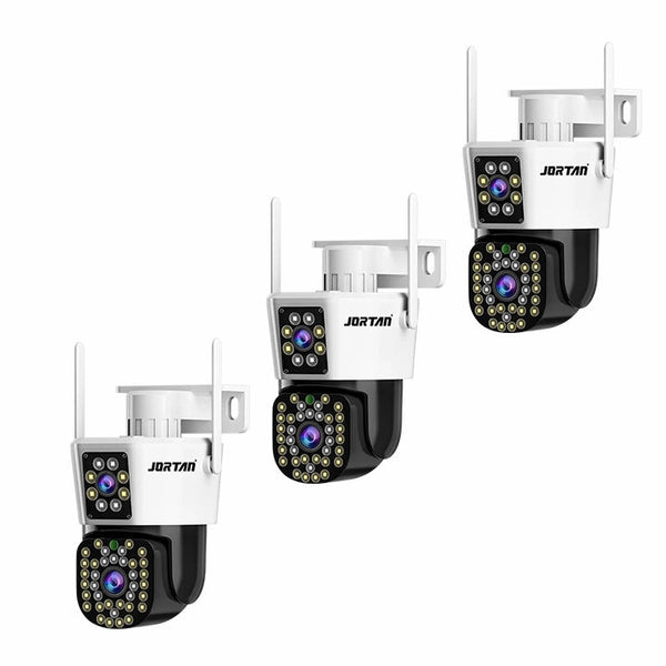 Set 3 Camere Duala WiFi Jortan 6MP, Full HD 4K, Alarma si Detectare Umana Trendysale.ro
