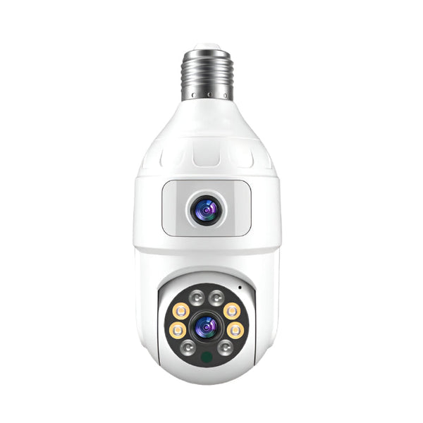 Set 3 Camere Smart Tip Bec WiFi – 4MP + 4MP, Supraveghere Panoramică cu Detecție Mișcare (Copy) Trendysale.ro