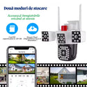 Set 3 Camere Supraveghere 4G Sentinel Pro, 2 in 1, Full HD, 360°, IP66 Trendysale.ro