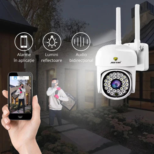 Set 3 Camere Supraveghere IP 360 WiFi, JT-8161QJ, Vizualizare Live Telefon, Viziune Nocturna Trendysale.ro