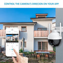 Set 3 Camere Supraveghere WiFi 5MP, PTZ 360°, Viziune Nocturnă Color, IP66 + 3 Card 32GB Trendysale.ro