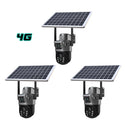 Set 3 Camere Video Supraveghere 4K - Wifi sau 4G, 2 Lentile, Panou Solar, 360° Trendysale.ro