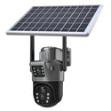 Set 3 Camere Video Supraveghere 4K - Wifi sau 4G, 2 Lentile, Panou Solar, 360° Trendysale.ro