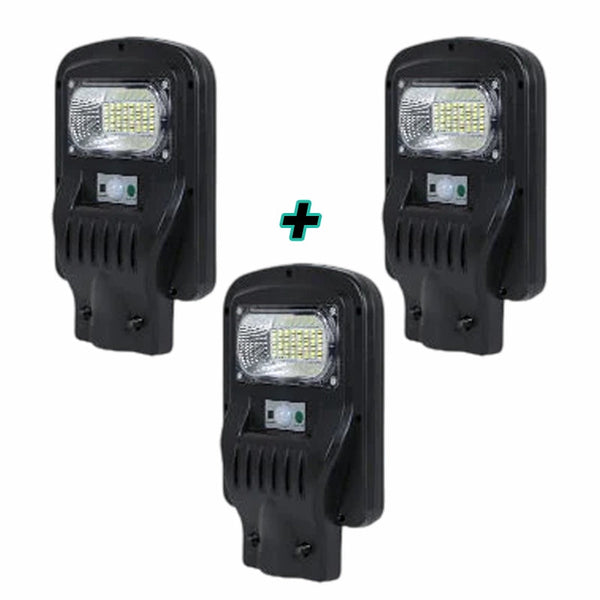 Set 3 Lampi Solare cu Telecomanda si Suport Metalic, Putere 50W Trendysale.ro