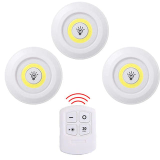 Set 3 Lampi cu Iluminare LED, Telecomanda Trendysale.ro