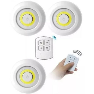 Set 3 Lampi cu Iluminare LED, Telecomanda Trendysale.ro